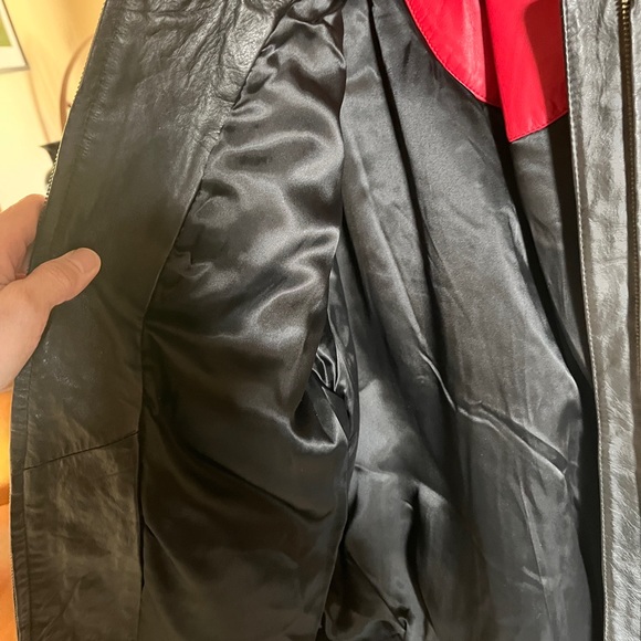 Nike-Side 1 line Leather Jacket - Picture 5 of 5